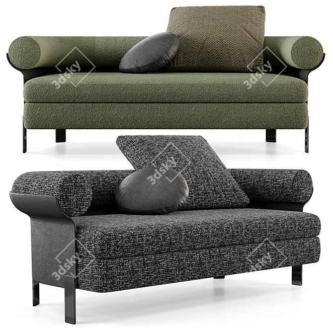 Elegant Minotti Mattia Sofa 3D model image 3