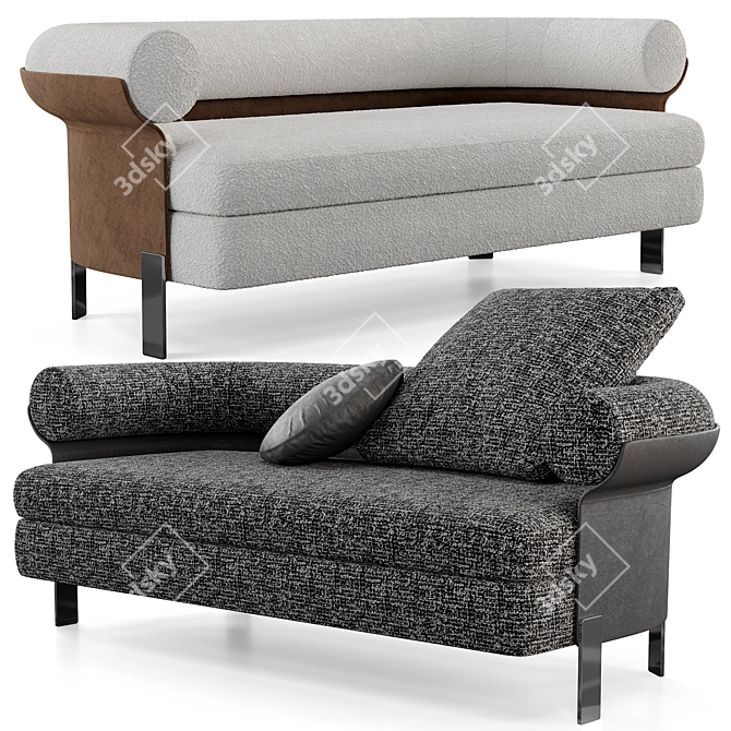 Elegant Minotti Mattia Sofa 3D model image 1