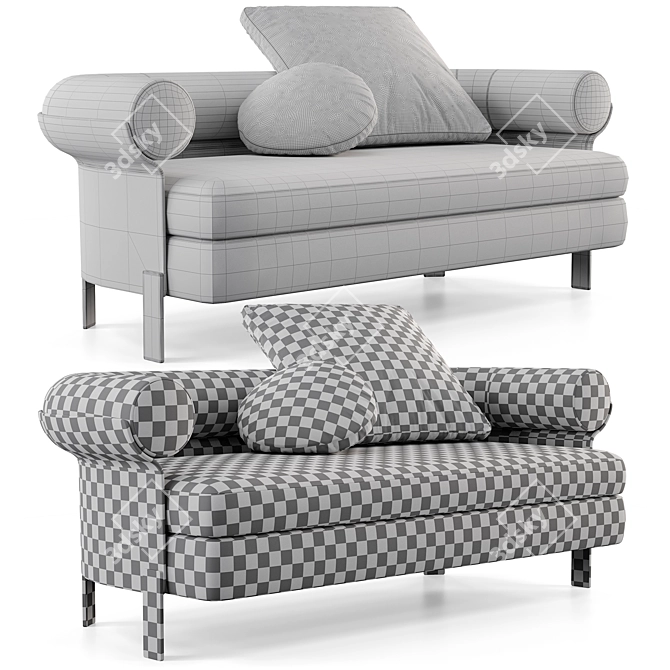 Elegant Minotti Mattia Sofa 3D model image 2