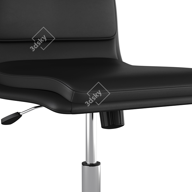 Luxury Leather Office Chair 3D model image 2