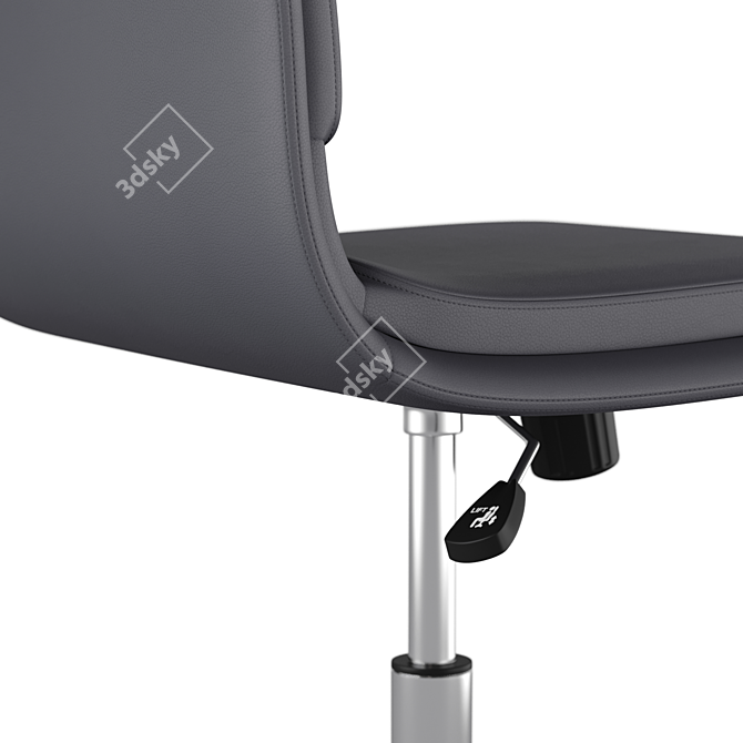 Luxury Leather Office Chair 3D model image 3