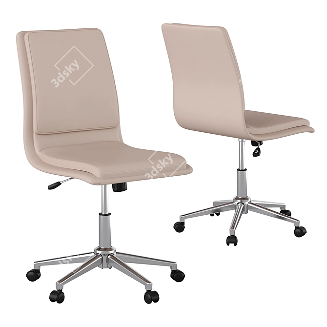 Luxury Leather Office Chair 3D model image 8