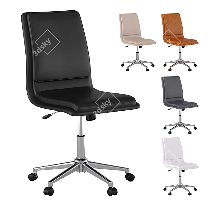 Luxury Leather Office Chair 3D model image 10