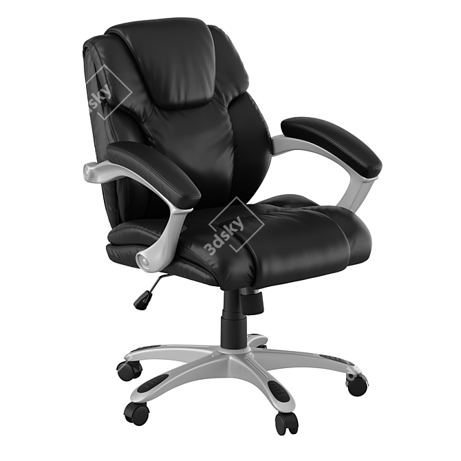 Executive Leather Office Chair 3D model image 1