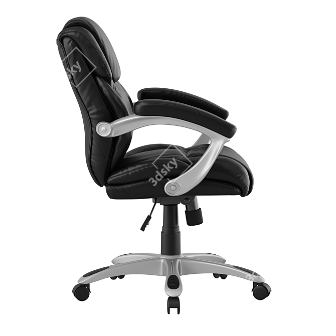 Executive Leather Office Chair 3D model image 2