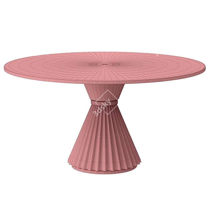 Contemporary Sidney Dining Table 3D model image 4