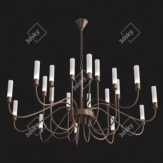 Pendant Chandelier Light Fixture 3D model image 2