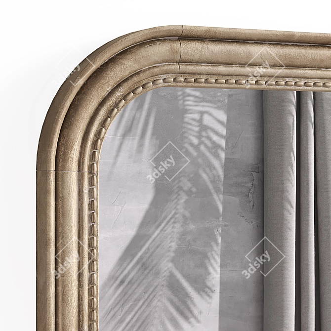 Mango Wood Mirror Afsan 3D model image 4