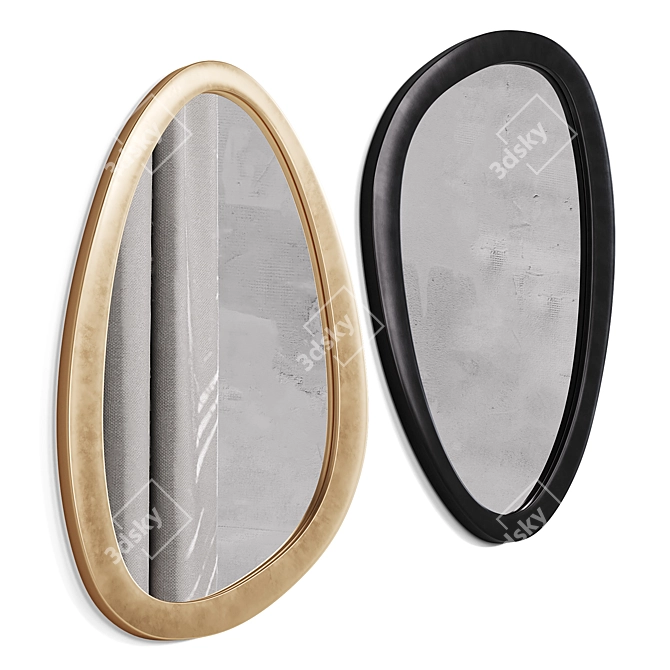 Ruffaro Mirror Set, LaRedoute 3D model image 2