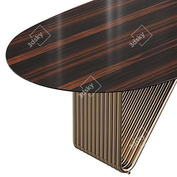 RUGIANO ALYSON Oval Dining Table 3D model image 4