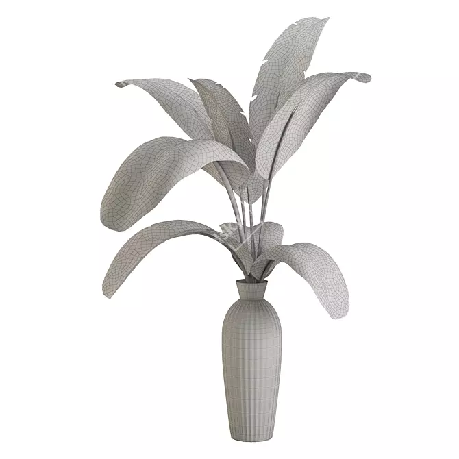 Exotic Tropical Plant Bouquet 3D model image 5