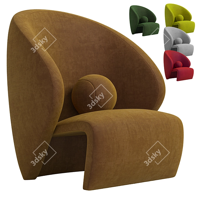 Unique 2014 Designed Sofa Set 3D model image 1