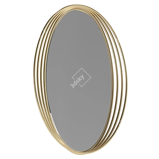 Zelda Oval Mirror UV Unwrapped 3D model image 5