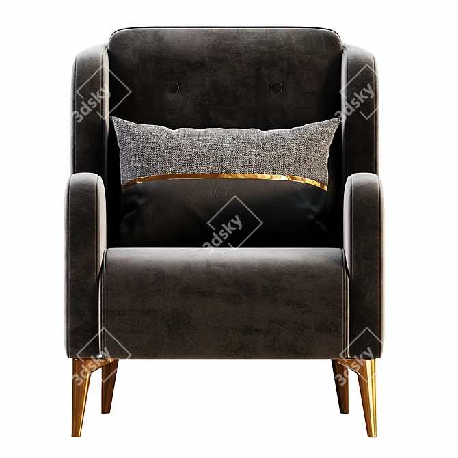 Viena Single Seater Sofa 3D model image 2