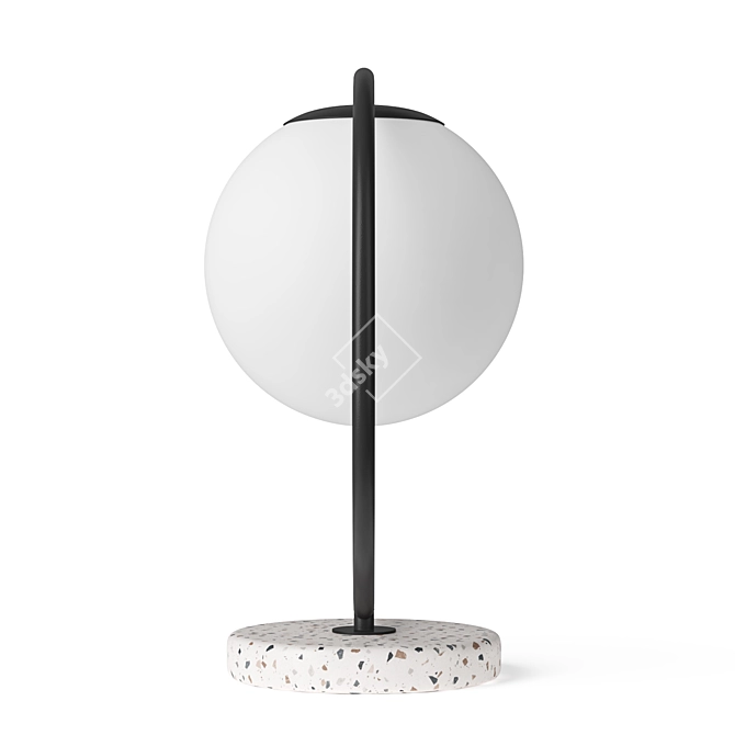 Artistic Terrazzo Table Lamp 3D model image 4