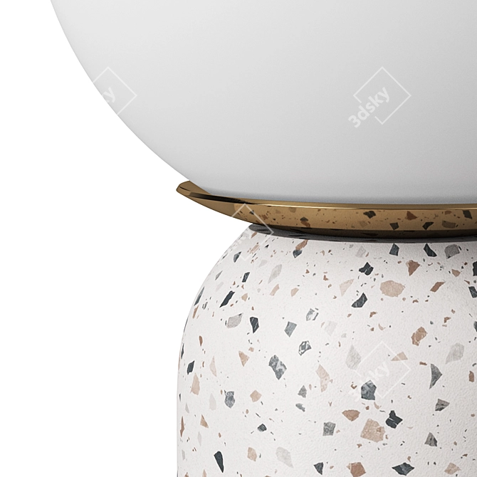 Elegant Terrazzo Table Lamp 3D model image 3