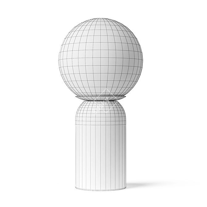 Elegant Terrazzo Table Lamp 3D model image 4