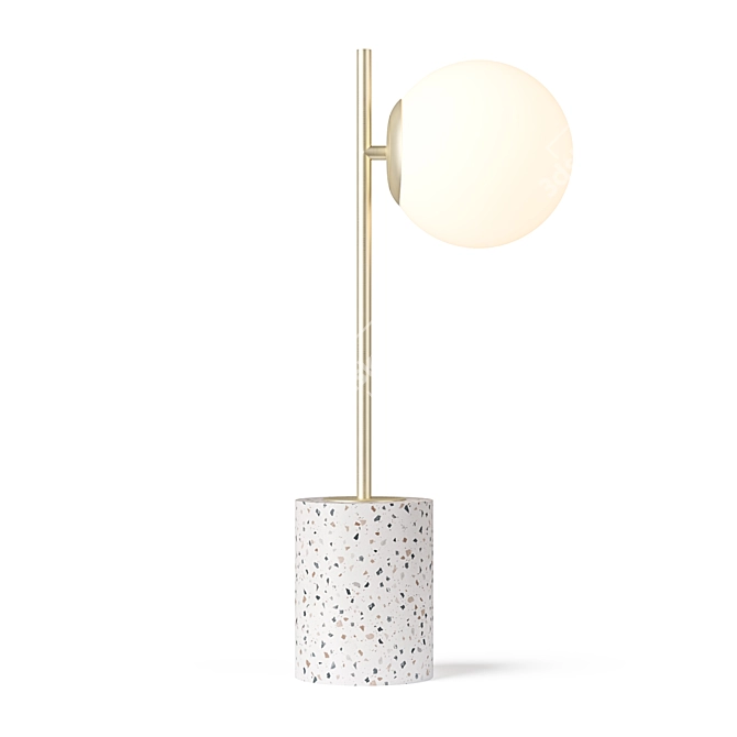 Anais Terrazzo Metal Table Lamp 3D model image 2