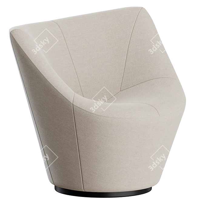 Ligne Roset ANDA Armchair Set 3D model image 2