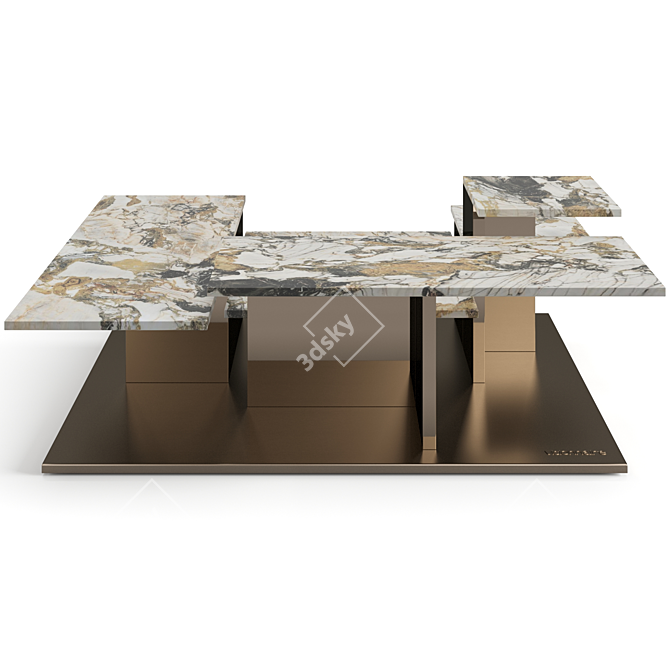 Modern Designer Visionnaire Building Table 3D model image 2