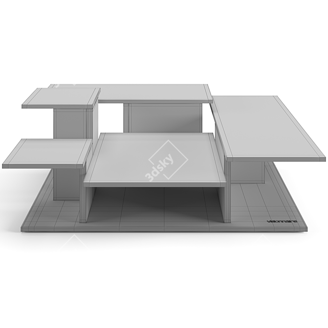 Modern Designer Visionnaire Building Table 3D model image 5