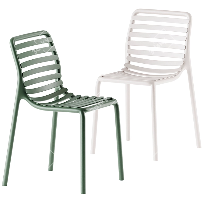 Adjustable Mesh Outdoor Chair 3D model image 1