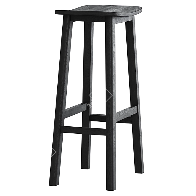 Sedate Bar Stool by Cosmo 3D model image 3