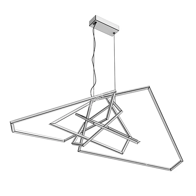 Elegant Divinare Pendant Chandelier 3D model image 3