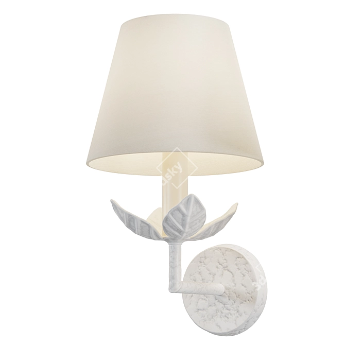 Vaughan Designs Carrick Leaf Sconce 3D model image 2