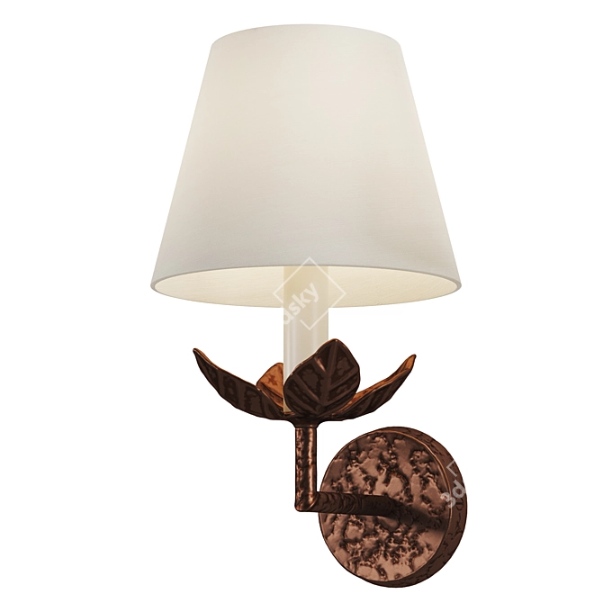 Vaughan Designs Carrick Leaf Sconce 3D model image 4