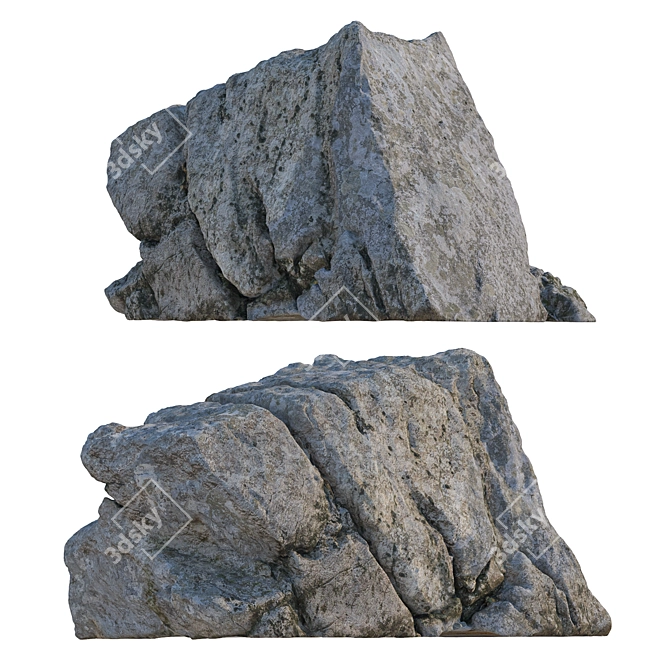 Park and Landscape Stone Decoration 3D model image 1