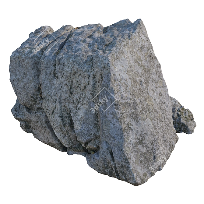 Park and Landscape Stone Decoration 3D model image 2