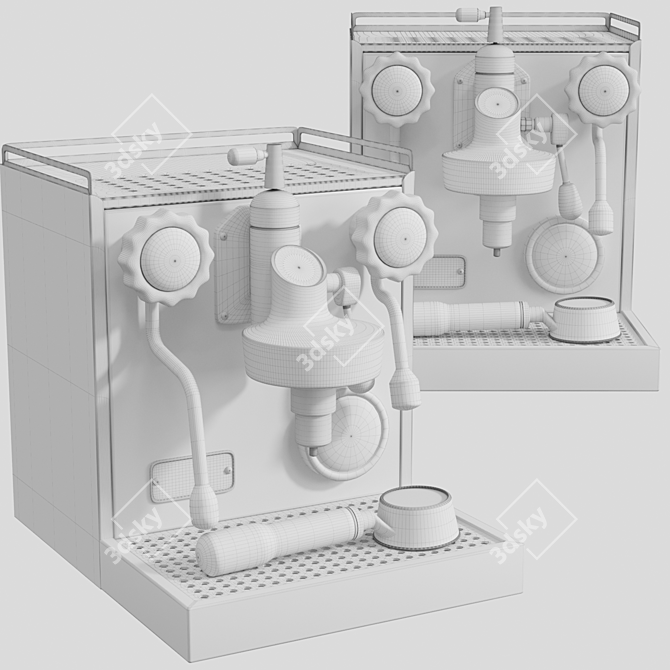 Classic Coffee Machine Models Pack 3D model image 2