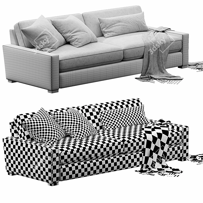 Luxury Maxwell Sofa Model 3D model image 5