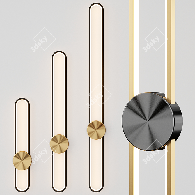 HEIDY L Wall LED Light 3D model image 1