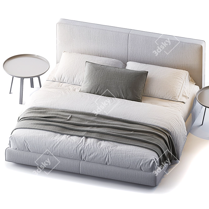 Luxury Sleep Haven: Magnum Bed 3D model image 3