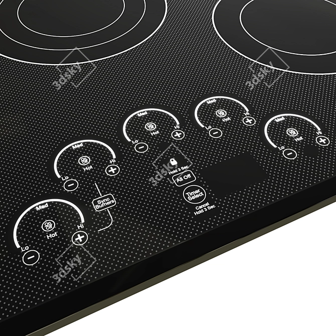 Cafe 30" Touch-Control Electric Cooktop 3D model image 4