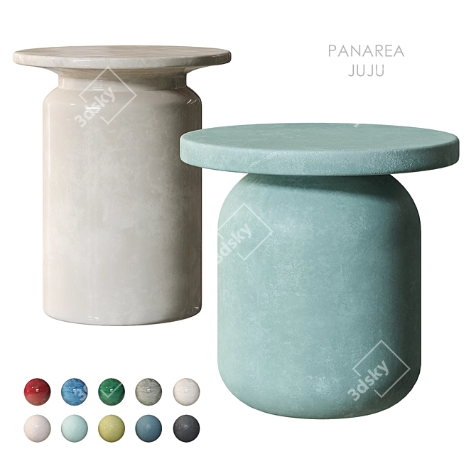 Modern Ceramic Coffee Table PANAREA 3D model image 1