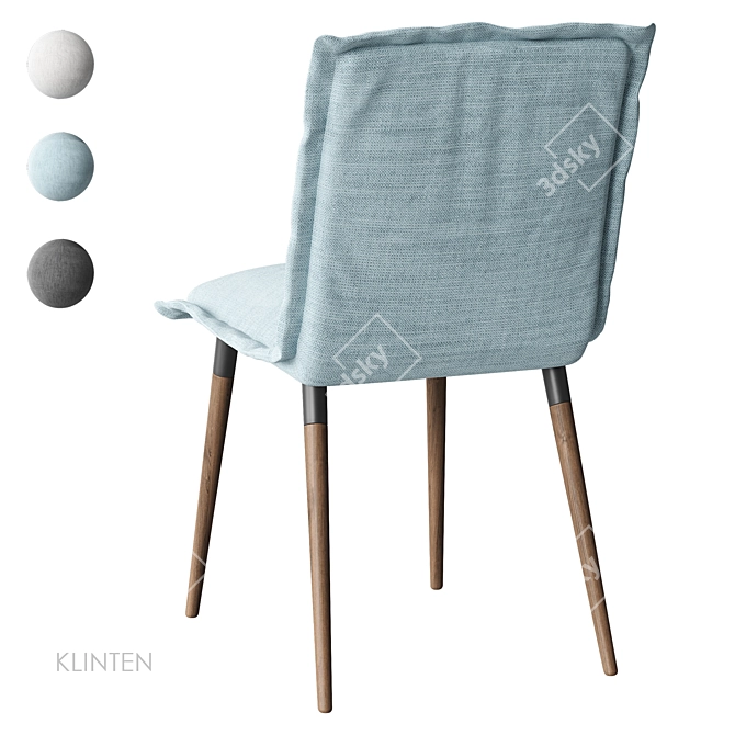 Klinten IKEA Chair with Textures 3D model image 2