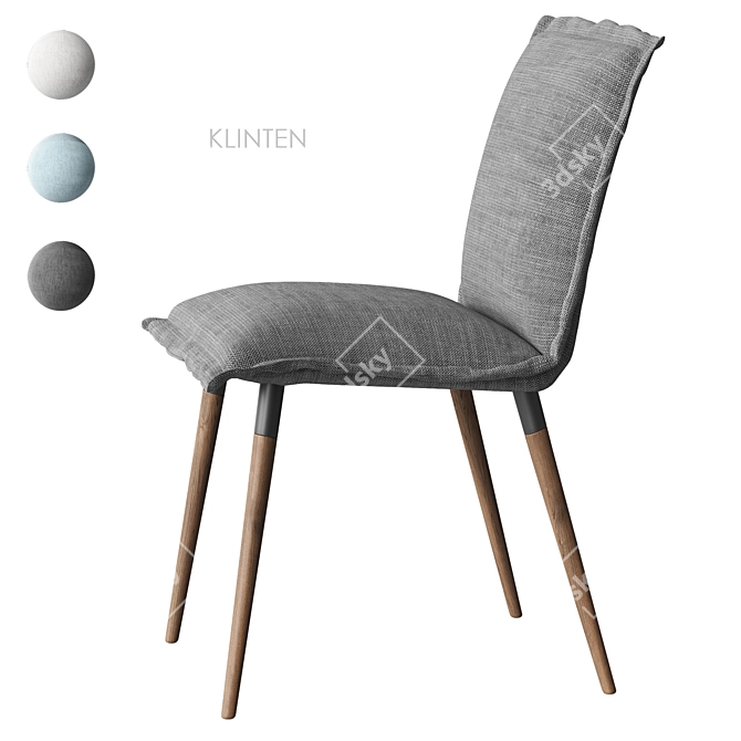 Klinten IKEA Chair with Textures 3D model image 3