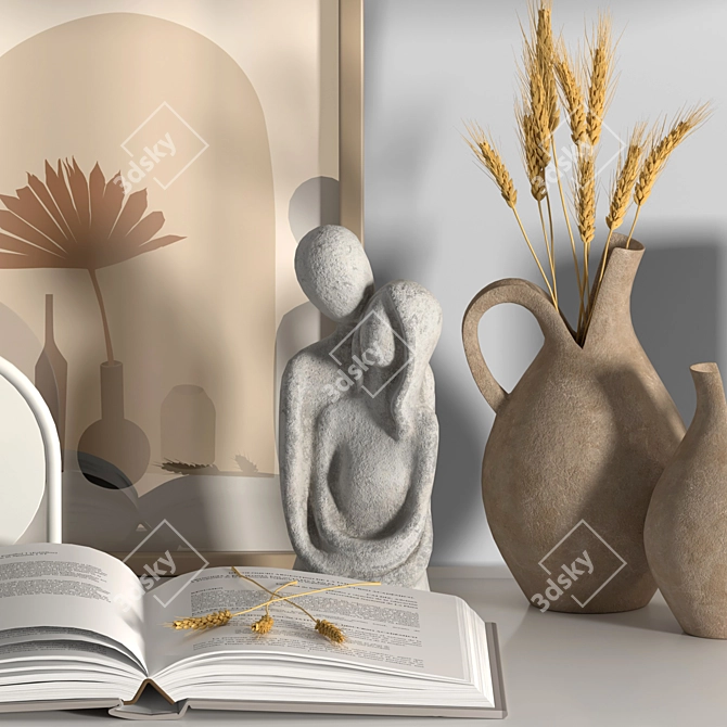 Decorative Poly Set with Textures 3D model image 2