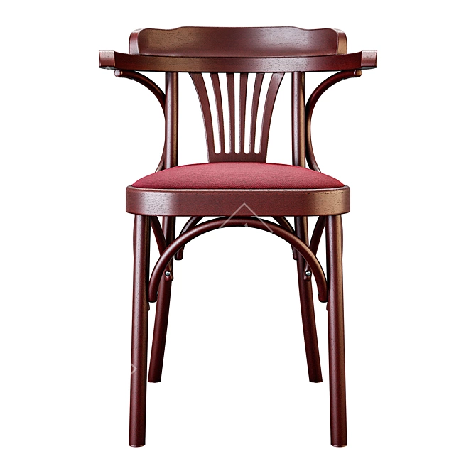 Rose-M Wooden Chair from Belarus 3D model image 2