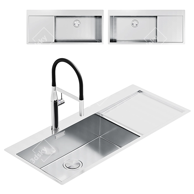 Modern GROHE Kitchen Sinks Collection 3D model image 1