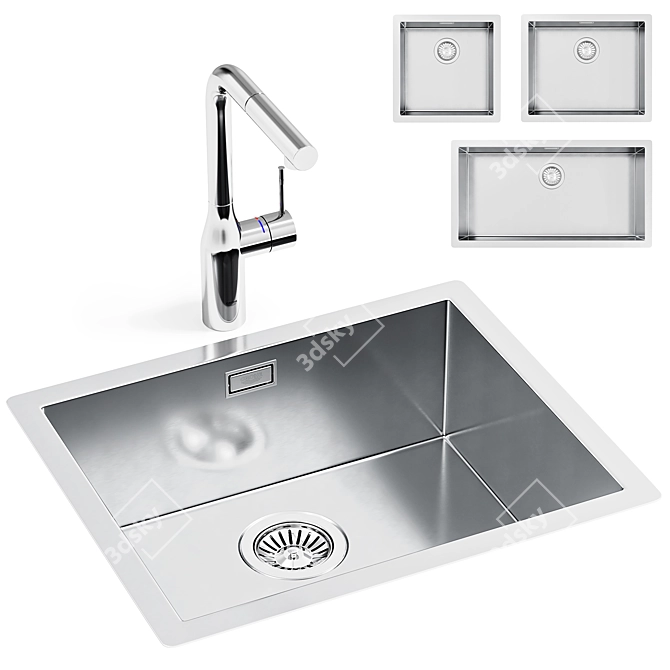 GROHE K700 Sinks and Essence Mixers 3D model image 1