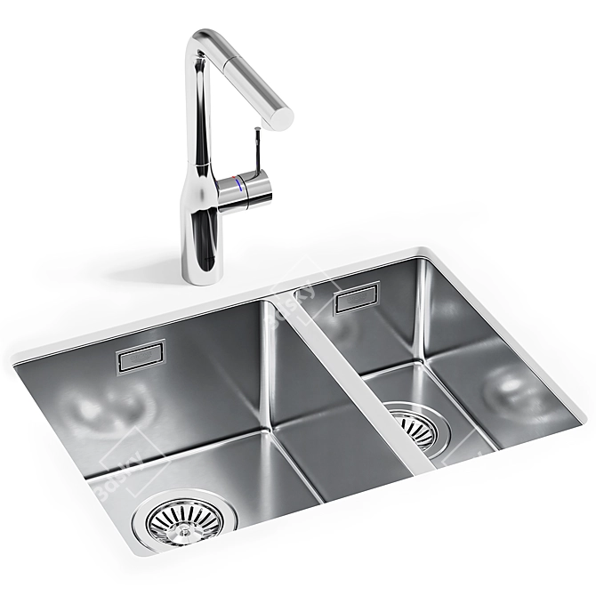 Modern GROHE Kitchen Sink Collection 3D model image 3