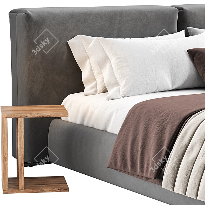 Flexform Asolo Bed 2015 Edition 3D model image 3