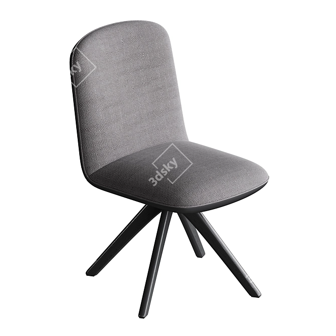 Elegant Comfort SMO Leisure Chair 3D model image 3