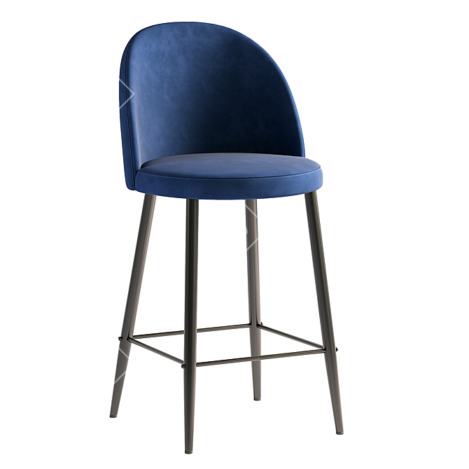 Contemporary Amizure Bar Stool 3D model image 2