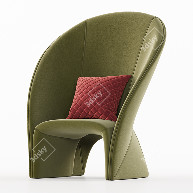 Frigerio Mayu Armchair 3D Model 3D model image 1