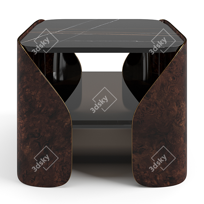 Luxury Visionnaire Fitzgerald Coffee Table Set 3D model image 5